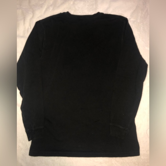 Carhartt Mens Loose Fit Long Sleeve Spell Out Logo Shirt-Lg Tall Black Cotton - Picture 5 of 7